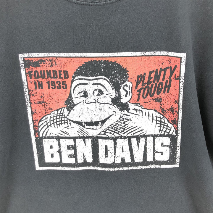 Ben Davis BEN DAVIS short sleeve logo T-shirt men's size L cotton black type Vintage Second Hand