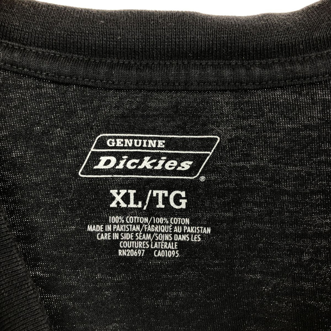 Dickies Short Sleeve Pocket T-Shirt Men's XL cotton black type Vintage Second Hand