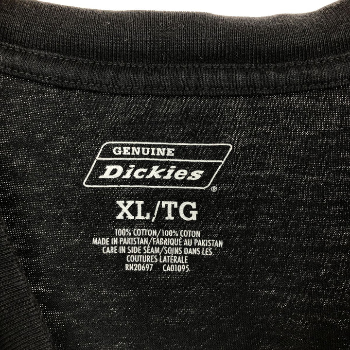 Dickies Short Sleeve Pocket T-Shirt Men's XL cotton black type Vintage Second Hand