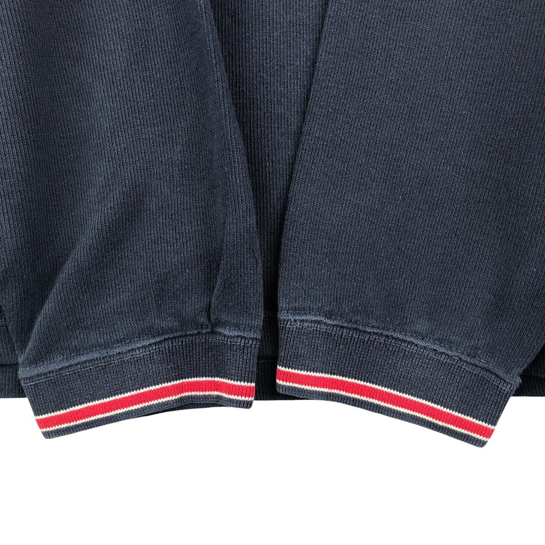 Ralph Lauren Chaps V-neck cotton knit sweater, size L, men's cotton navy blue type Vintage Second Hand