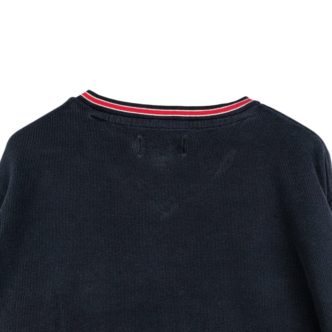 Ralph Lauren Chaps V-neck cotton knit sweater, size L, men's cotton navy blue type Vintage Second Hand