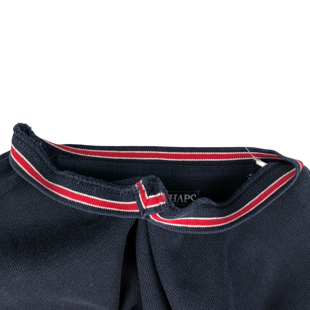 Ralph Lauren Chaps V-neck cotton knit sweater, size L, men's cotton navy blue type Vintage Second Hand