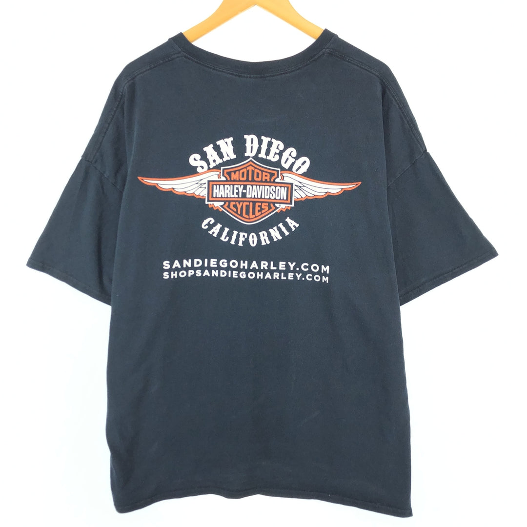 Big Size Harley-Davidson Motorcycle Bike T-Shirt Men's XXXL /eaa432230