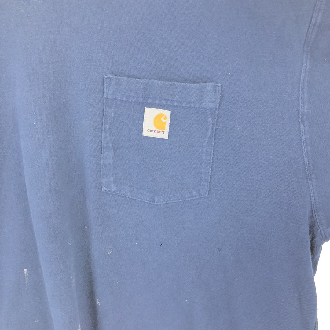 Carhartt ORIGINAL FIT Plain Pocket Long T-Shirt Long T Men's XL /eaa432286