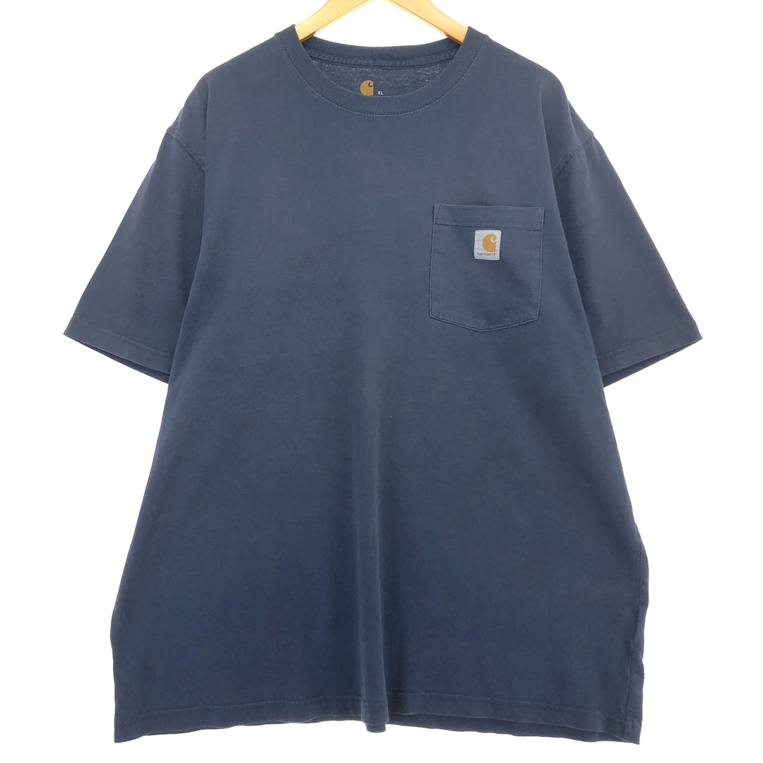 Carhartt ORIGINAL FIT short sleeve one point logo pocket T-shirt Men's XL equivalent / eaa432310