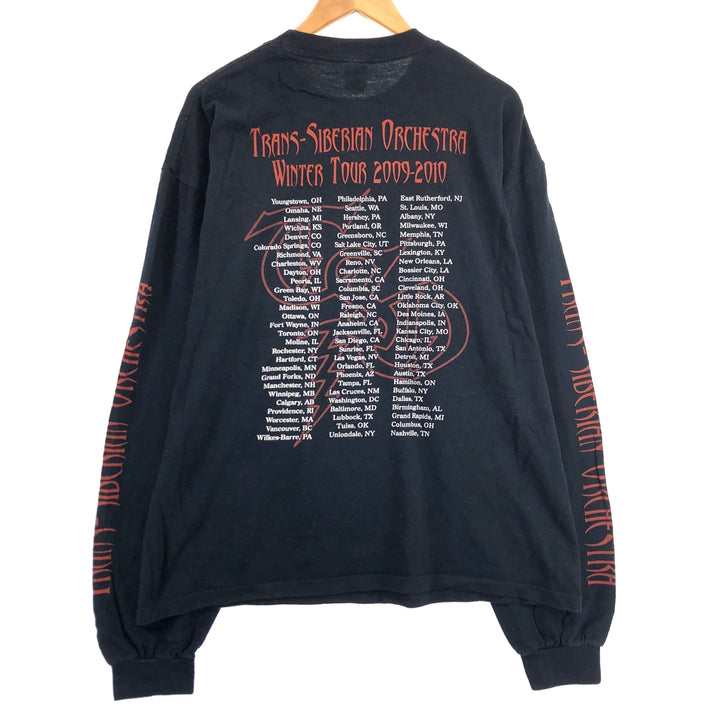 00'S Anvil Trans-Siberian Orchestra Long Sleeve T-Shirt Band Tee Men's XXL /eaa432358