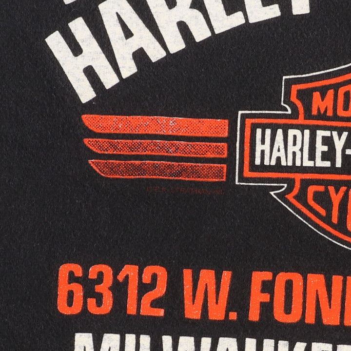 90'S Harley-Davidson Motorcycle Bike T-shirt Made in USA Men's L Vintage /eaa432365