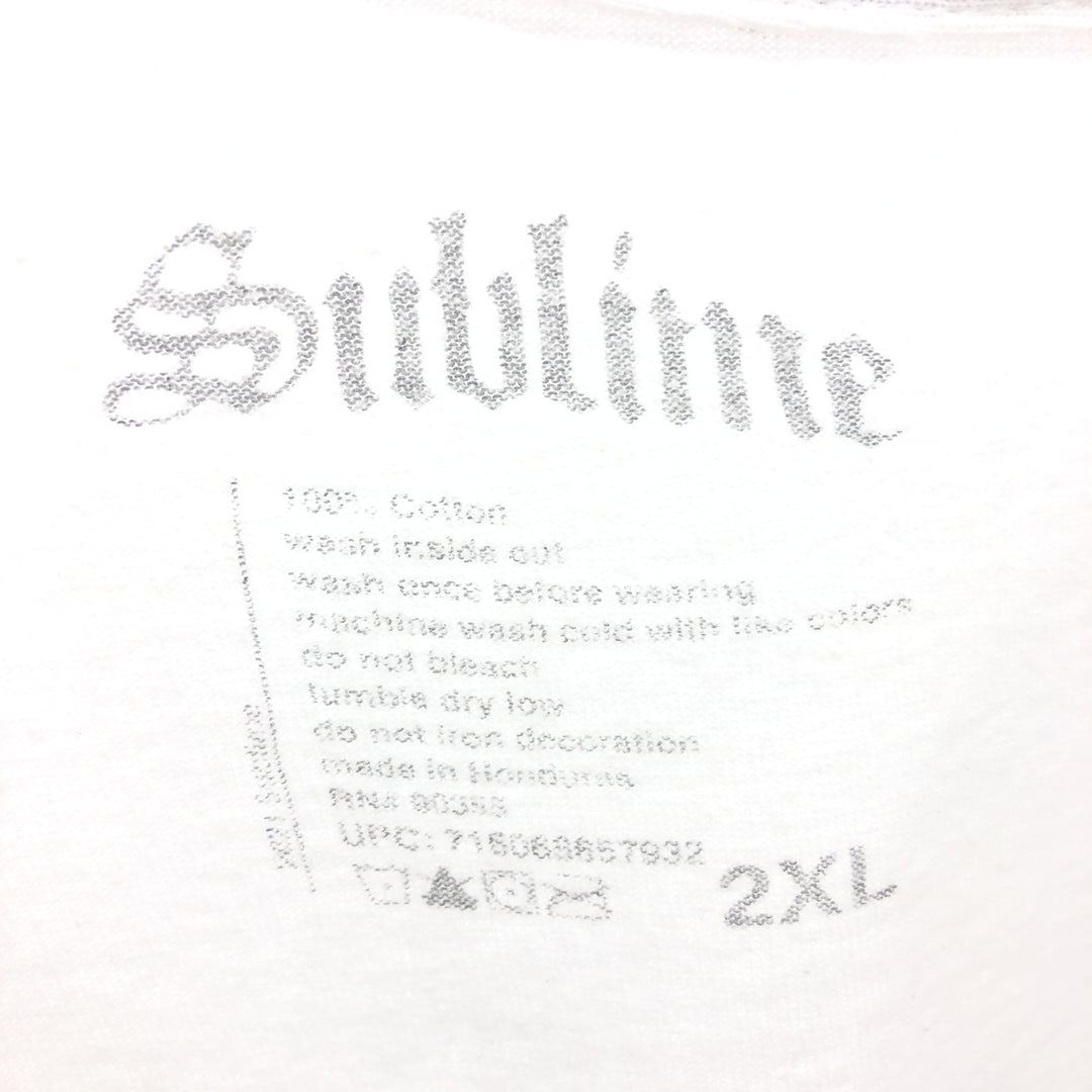 SUBLIME Band T-shirt, Men's XXL size / eaa432390