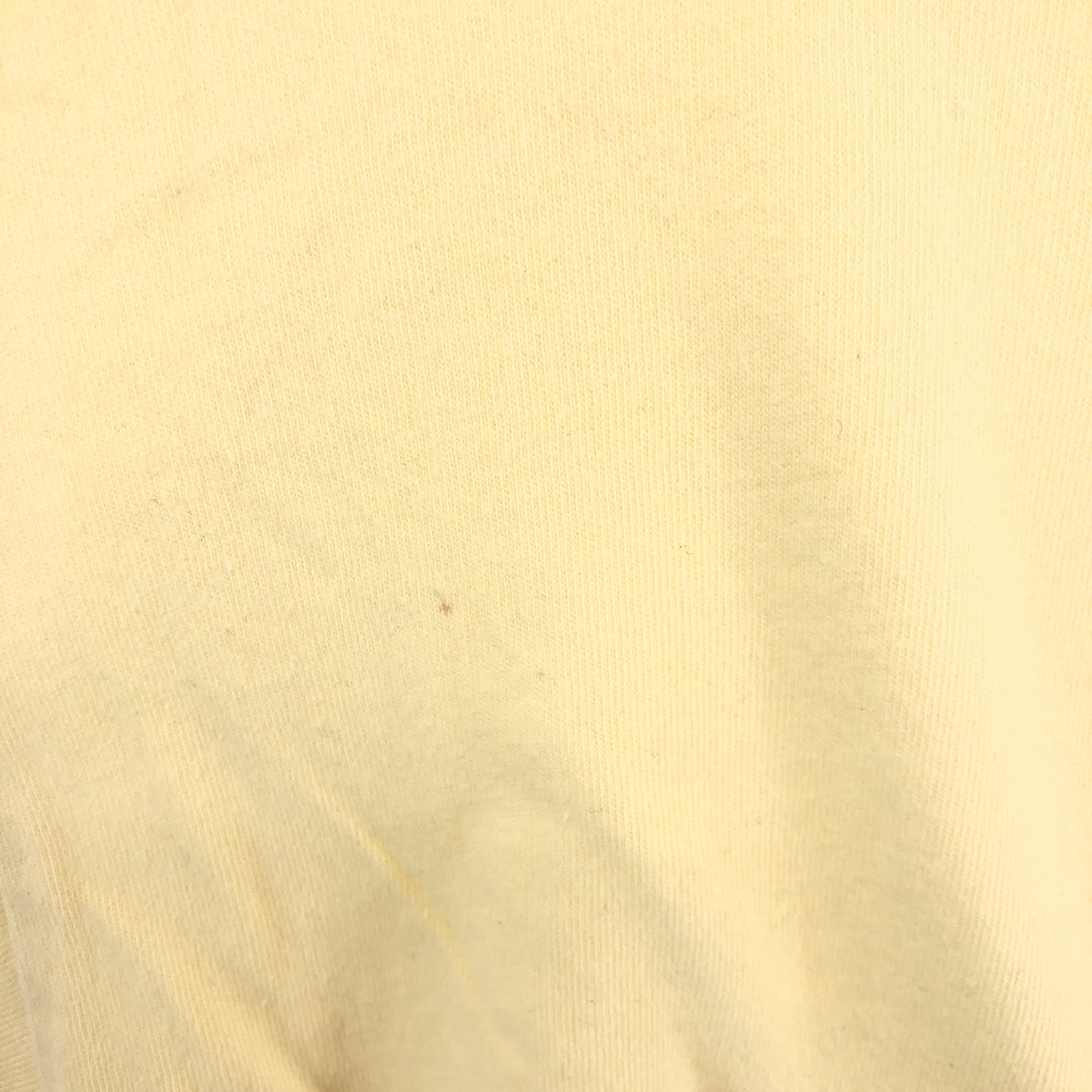 NAUTICA Back Print Short Sleeve Pocket T-Shirt Men's L cotton yellow type Vintage Second Hand