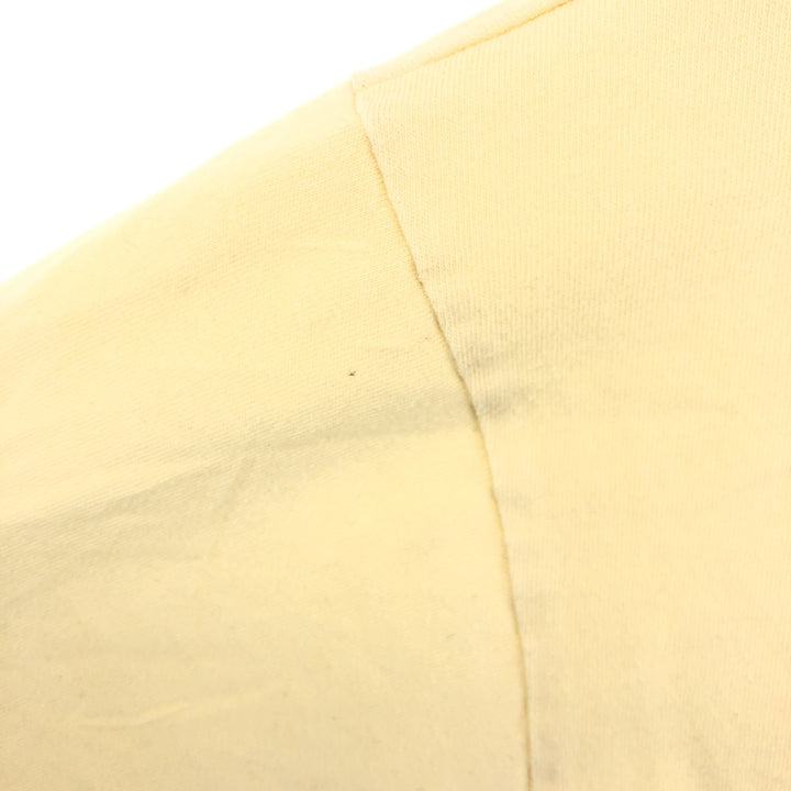 NAUTICA Back Print Short Sleeve Pocket T-Shirt Men's L cotton yellow type Vintage Second Hand