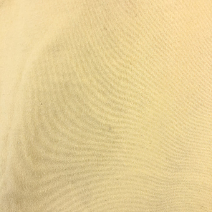 NAUTICA Back Print Short Sleeve Pocket T-Shirt Men's L cotton yellow type Vintage Second Hand