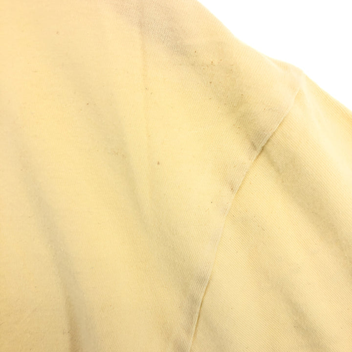 NAUTICA Back Print Short Sleeve Pocket T-Shirt Men's L cotton yellow type Vintage Second Hand