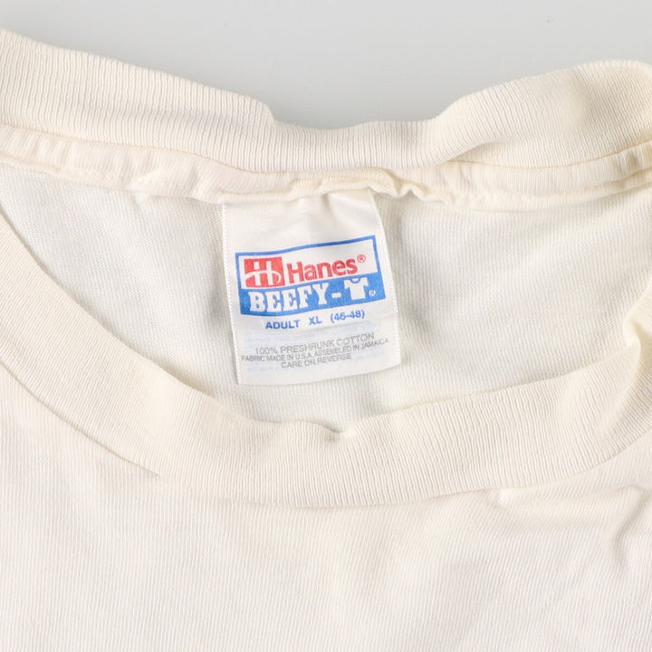 90'S Hanes BEEFY-T Advertising T-shirt Men's XL Vintage /eaa432447