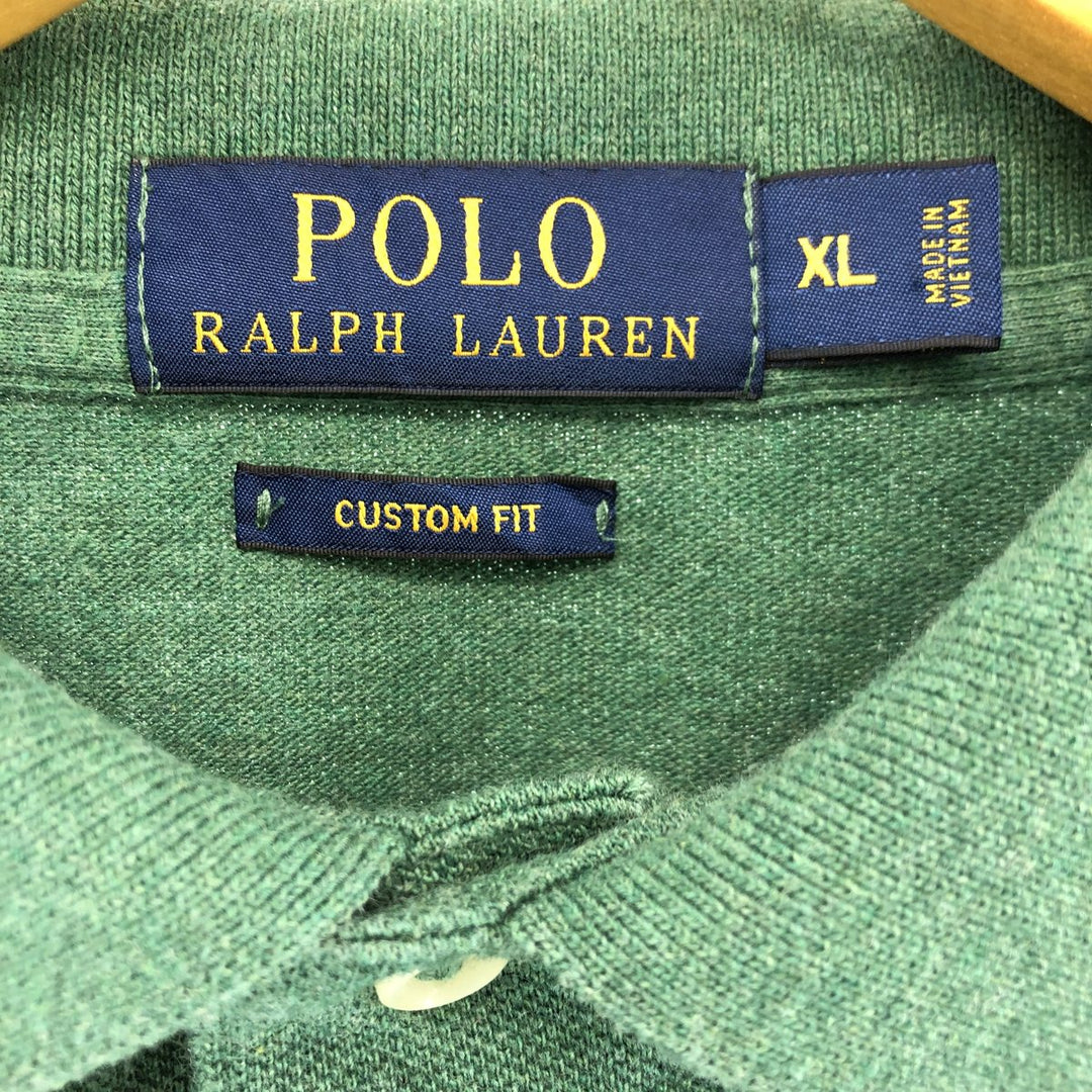 Ralph Lauren POLO RALPH LAUREN CUSTOM FIT short sleeve polo shirt men's XL equivalent /eaa432481