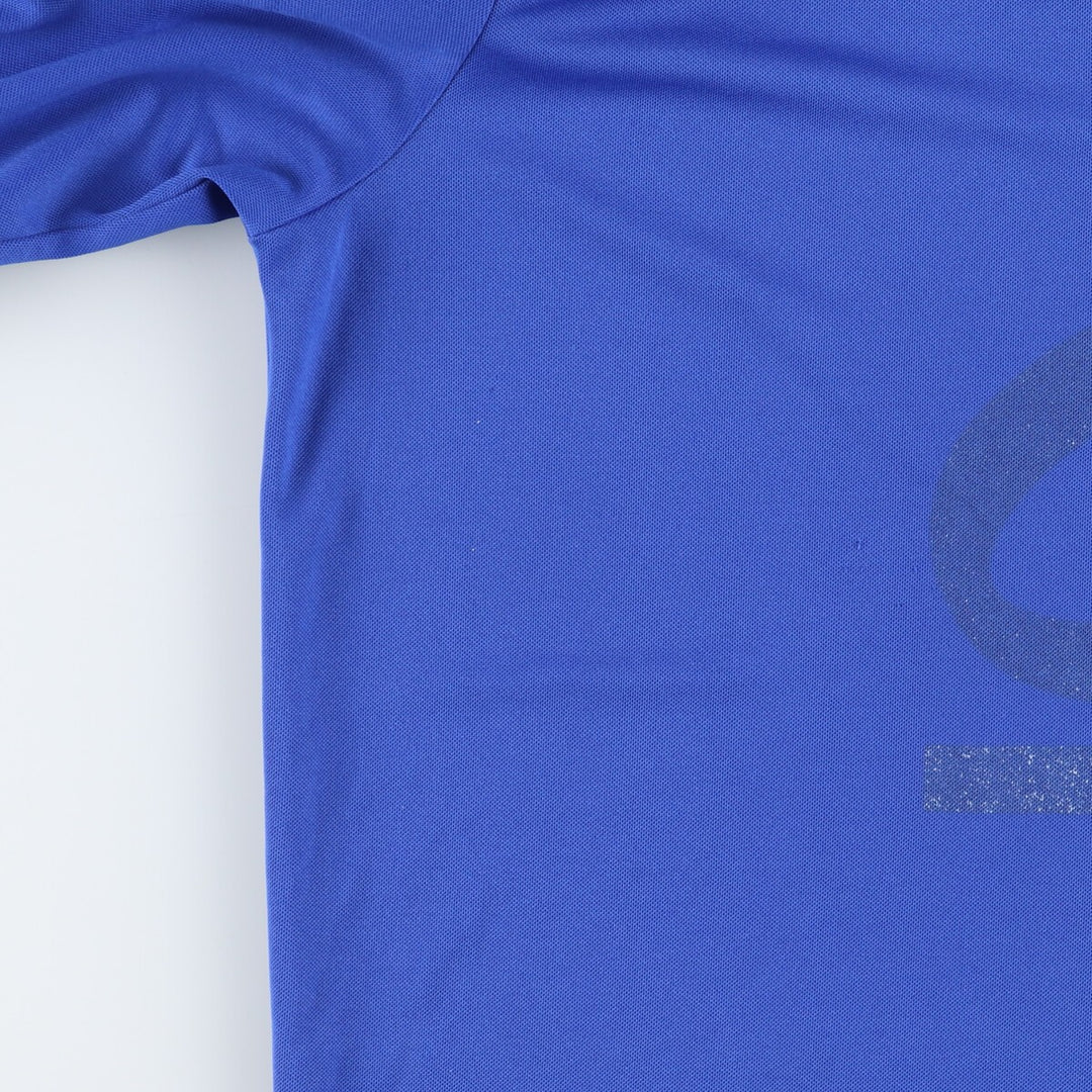 00'S Adidas CLIMALITE Long Sleeve Soccer Jersey Game Shirt Men's L polyester blue type Vintage Second Hand