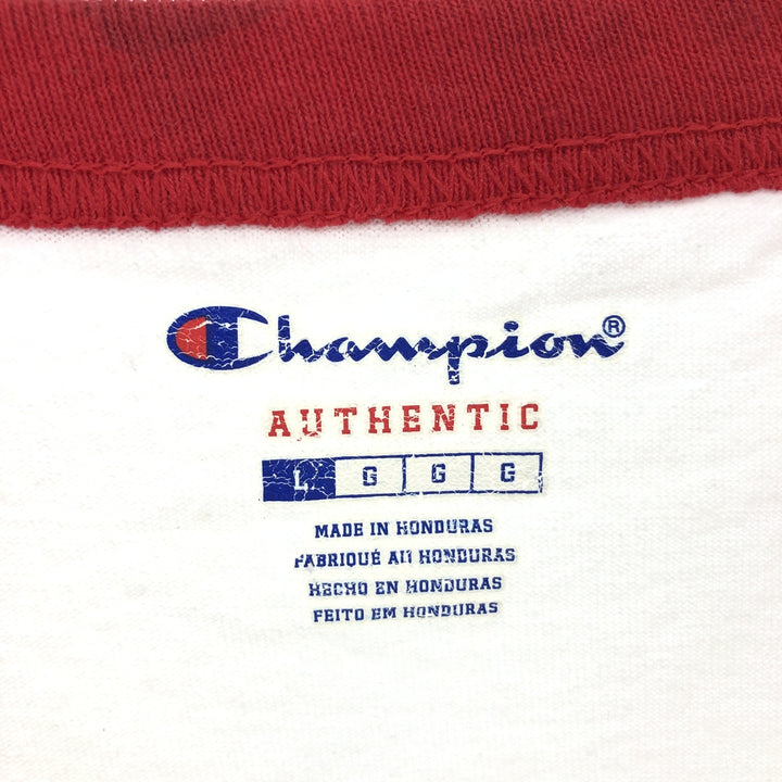 Champion Authentic 3/4 Sleeve Raglan T-Shirt, Men's Size L /eaa432541