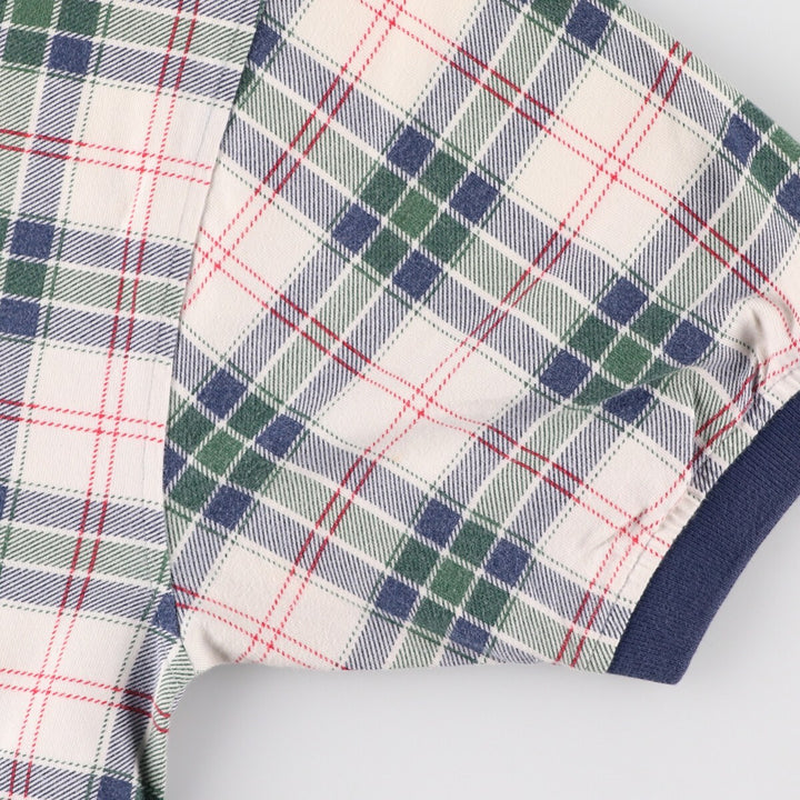 90s~ Tommy Hilfiger short sleeve check polo shirt men's XL size vintage / eaa432560