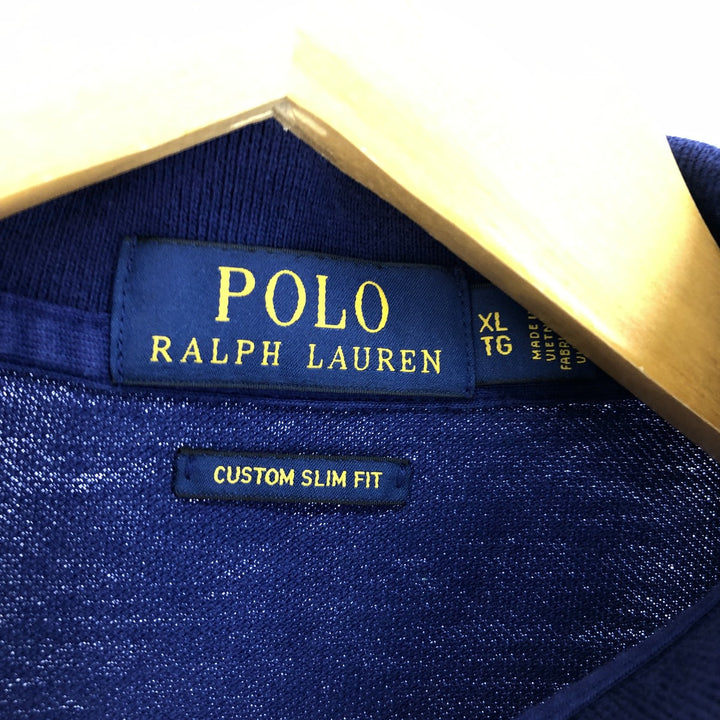 Ralph Lauren POLO RALPH LAUREN CUSTOM SLIM FIT short sleeve polo shirt men's XL /eaa432563