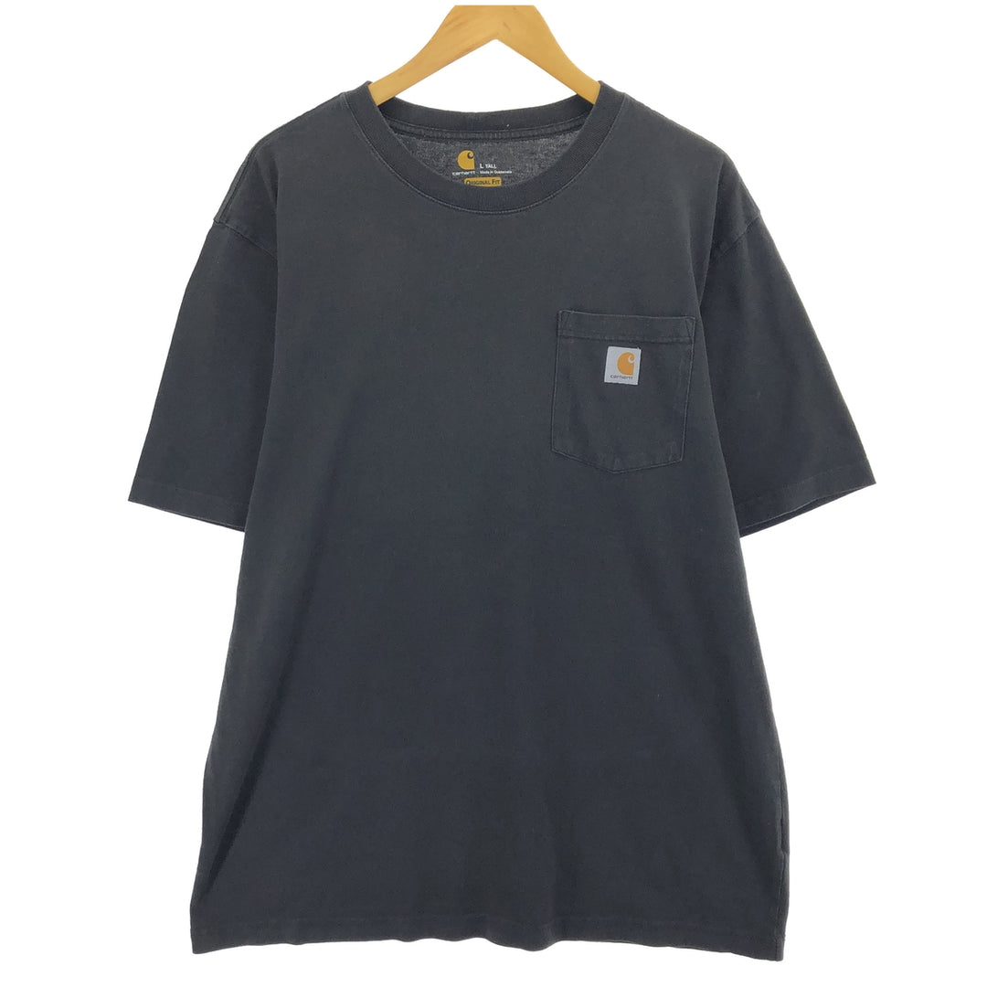 Carhartt ORIGINAL FIT short sleeve one point logo pocket T-shirt men's L size / eaa432651