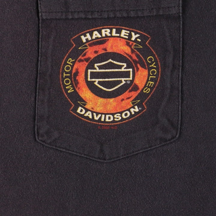 00'S Harley-Davidson Motorcycle Bike T-shirt Made in USA Men's XL /eaa432663