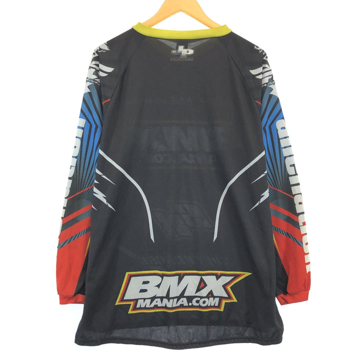 RAD BMX Cycling Jersey V-Neck Long T-Shirt Men's M /eaa432666