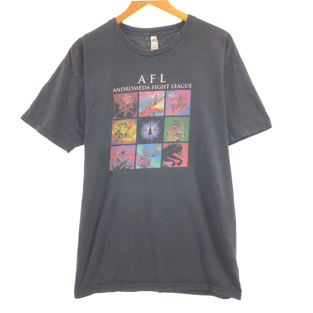 ALSTYLE ANDROMEDA FIGHT LEAGUE character print T-shirt Men's L /eaa432687