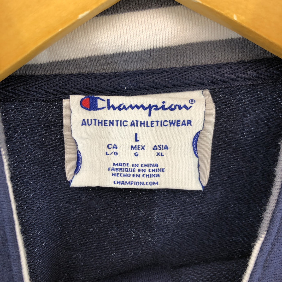 Champion Half Snap Bottleneck Long T-Shirt Long T Men's L /eaa432755