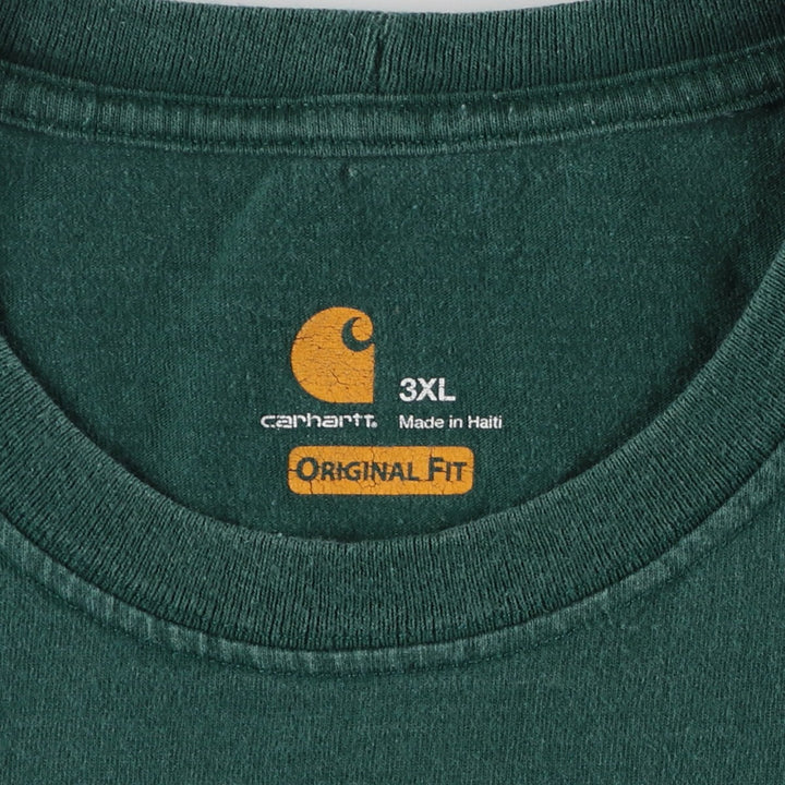 Big Size Carhartt ORIGINAL FIT Short Sleeve One Point Logo Pocket T-Shirt Men's XXXL /eaa432763