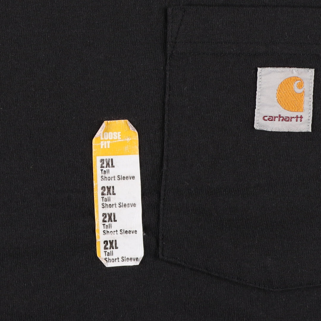 Mint condition Carhartt Loose Fit short sleeve one point logo pocket T-shirt Men's XXL equivalent / eaa432765