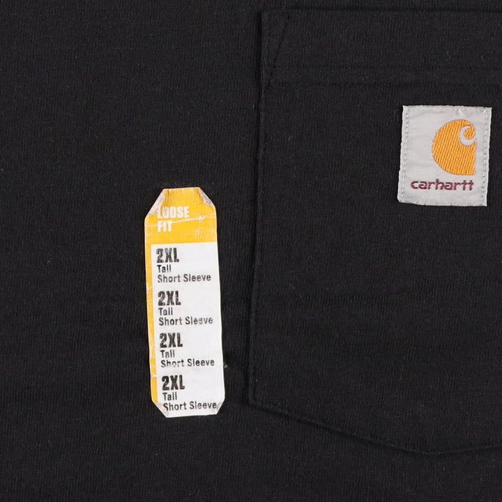 Mint condition Carhartt Loose Fit short sleeve one point logo pocket T-shirt Men's XXL equivalent / eaa432765