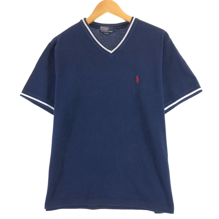 Ralph Lauren POLO by Ralph Lauren V-neck short sleeve one-point logo T-shirt Men's L size / eaa432780