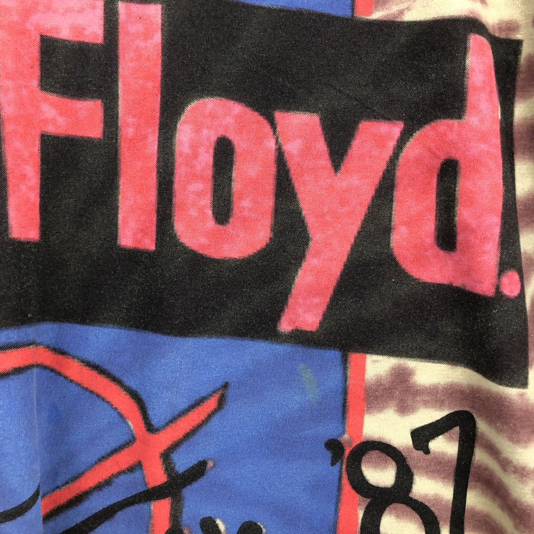 PINK FLOYD Pink Floyd Tie-dye Pattern Band T-shirt Band T Men's XXL / eaa432782