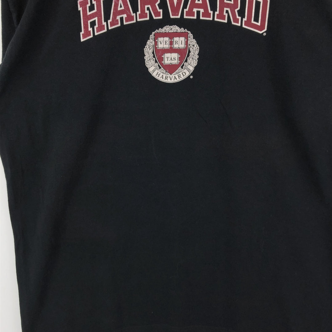 Champion Authentic Athletic Apparel Harvard University College T-shirt Men's XL cotton black type Vintage Second Hand