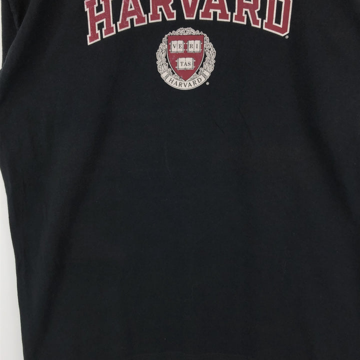 Champion Authentic Athletic Apparel Harvard University College T-shirt Men's XL cotton black type Vintage Second Hand