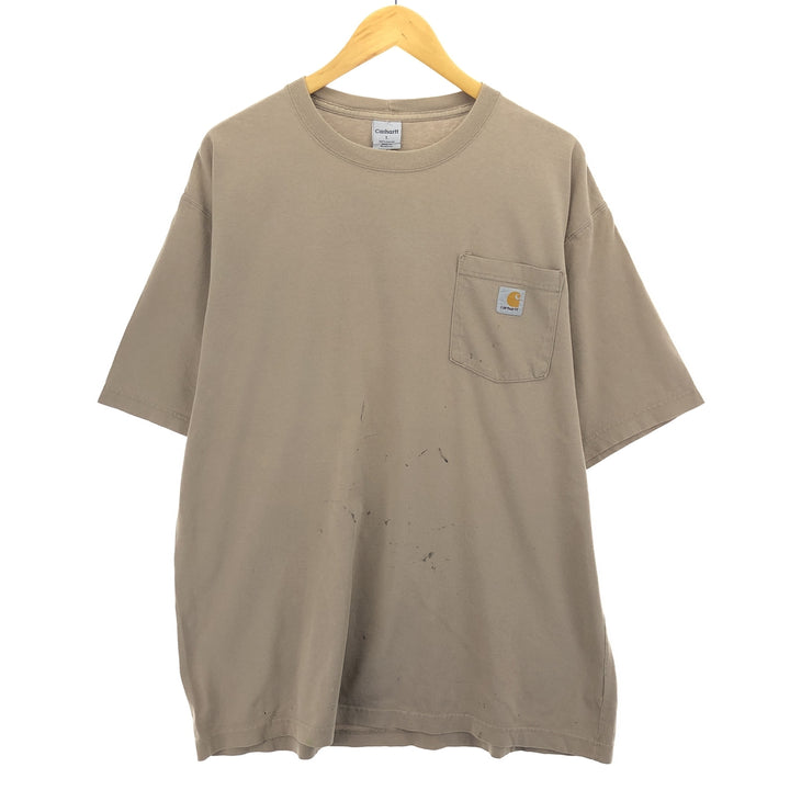 Carhartt Short Sleeve One Point Logo Pocket T-Shirt Men's L Size / eaa432825