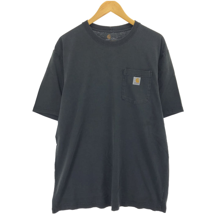 Carhartt ORIGINAL FIT short sleeve one point logo pocket T-shirt men's L size / eaa432827