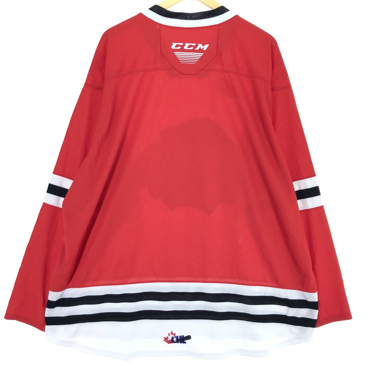 Big size CCM NHL CHICAGO BLACKHAWKS replica uniform game shirt hockey shirt made in Canada men's XXXL /eaa432846