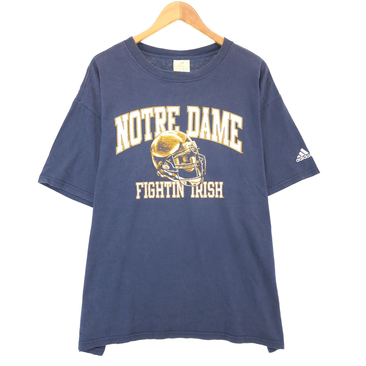 Adidas FIGHTIN' IRISH Notre Dame University Fighting Irish College T-shirt Men's L /eaa432854