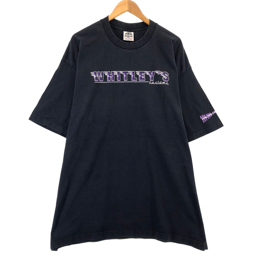 Big size 90'S 5PRO WHITLEY'S Motorcycle Bike T-shirt Made in USA 3XL Vintage /eaa432860