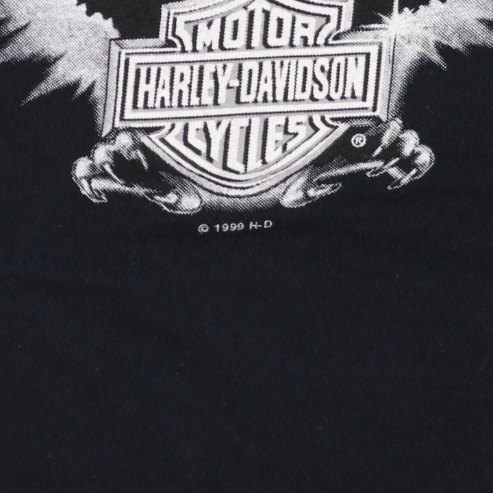 90'S Harley-Davidson Eagle Pattern Motorcycle Bike T-shirt Men's XL Vintage /eaa432861