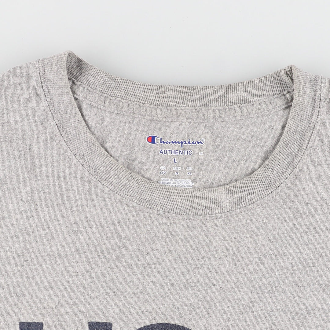 Champion College T-shirt, Men's L unknown gray type Vintage Second Hand