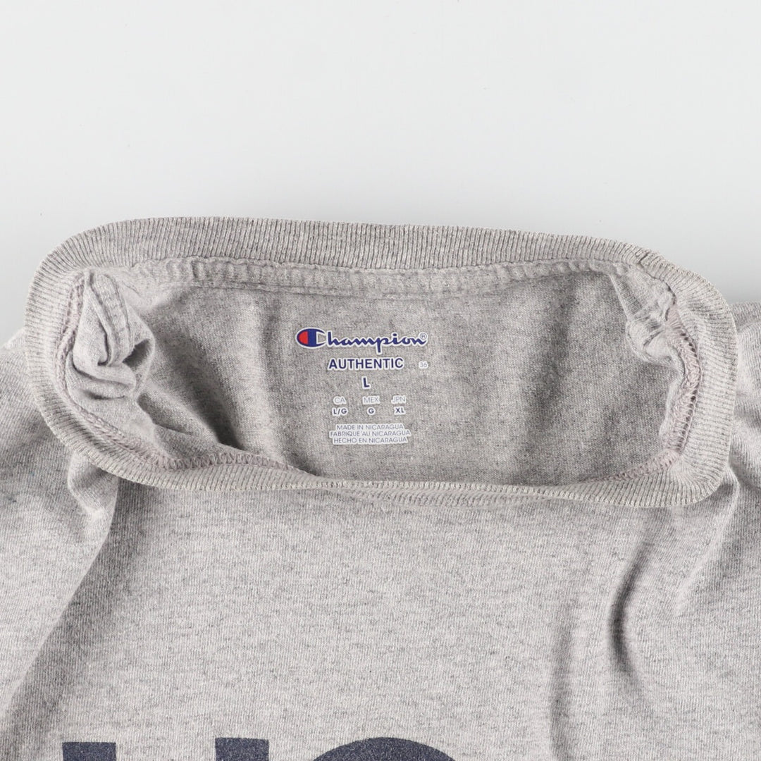 Champion College T-shirt, Men's L unknown gray type Vintage Second Hand