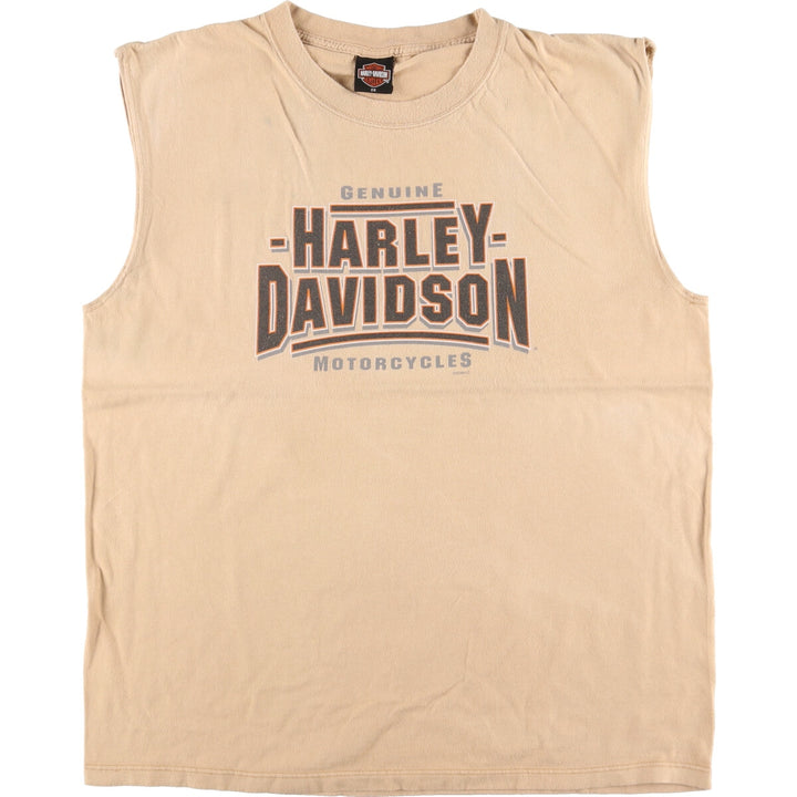 00'S Harley-Davidson Sleeveless Motorcycle Bike T-Shirt Made in USA Men's XXL /eaa432865