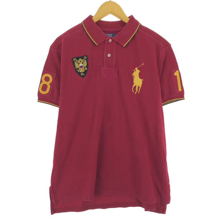 Ralph Lauren POLO by Ralph Lauren CUSTOM FIT Big Pony Short Sleeve Polo Shirt Men's XL /eaa432903