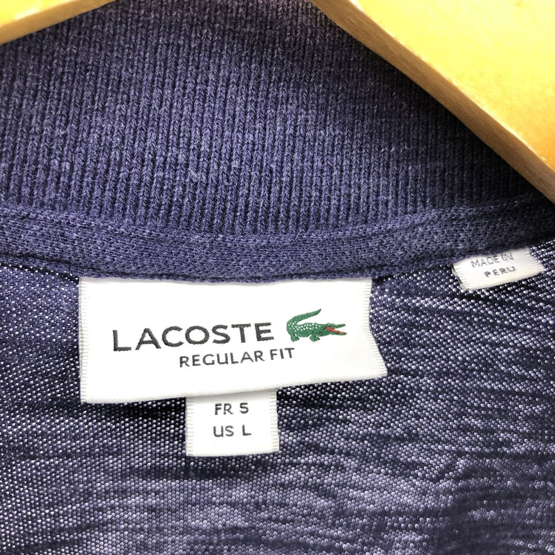 Lacoste LACOSTE REGULAR FIT short sleeve polo shirt men's size L / eaa432951