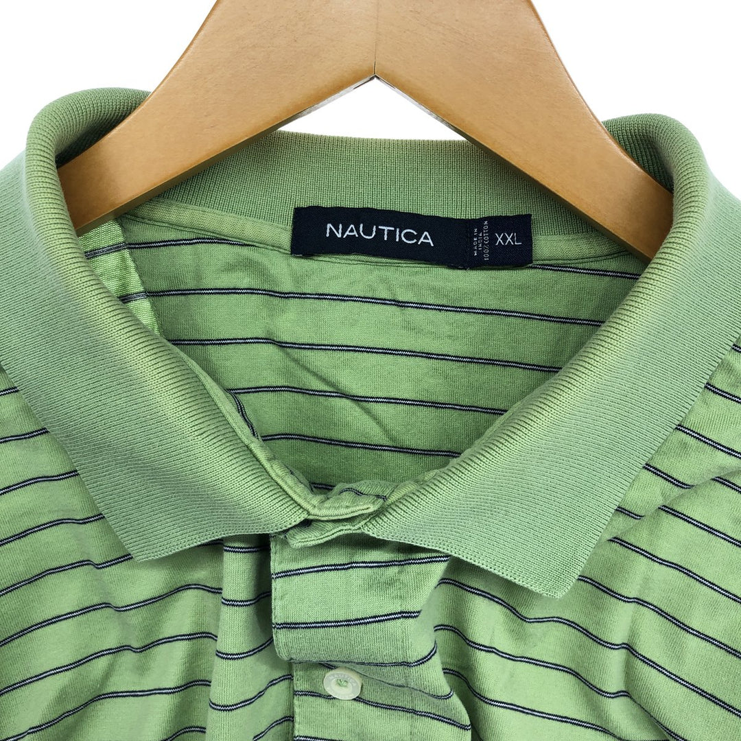 NAUTICA Short Sleeve Striped Polo Shirt Men's XXL / eaa432964