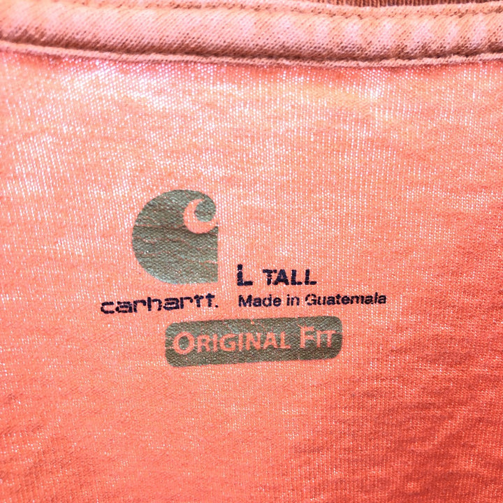 Carhartt ORIGINAL FIT short sleeve one point logo pocket T-shirt men's L size / eaa432987