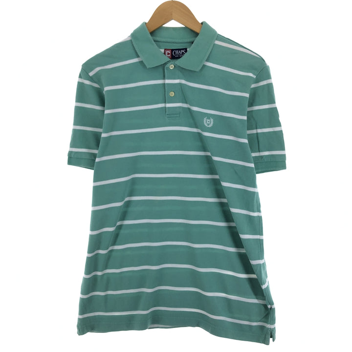 CHAPS Short Sleeve Striped Polo Shirt Men's M /eaa432991