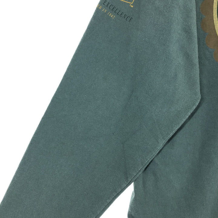 90'S NOTRE DAME University of Notre Dame FIGHTIN' IRISH Long Sleeve T-Shirt, Made in USA, Men's L Size, Vintage /eaa432992