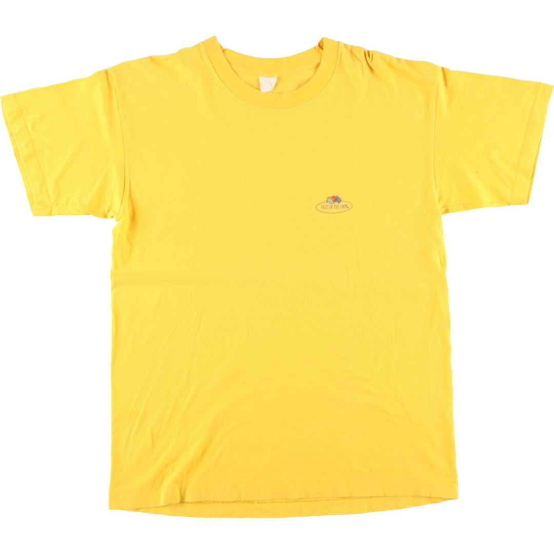90'S Fruit of the Loom Short Sleeve Logo T-Shirt Men's L Vintage /eaa433083